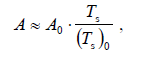 Формула 60. Зависимость альбедо от поверхностной температуры